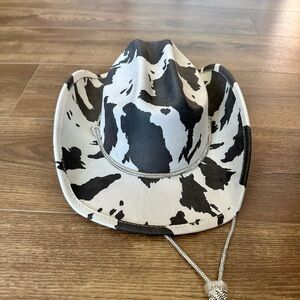 Cow Print Cowboy Hat